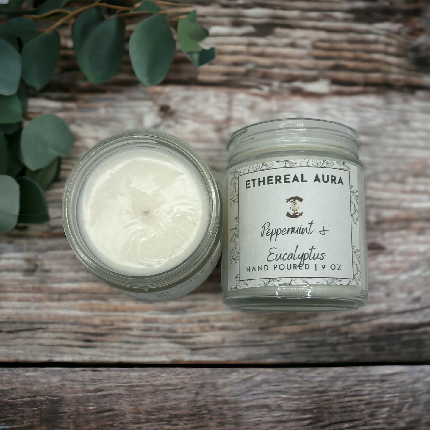 Peppermint and Eucalyptus Candle